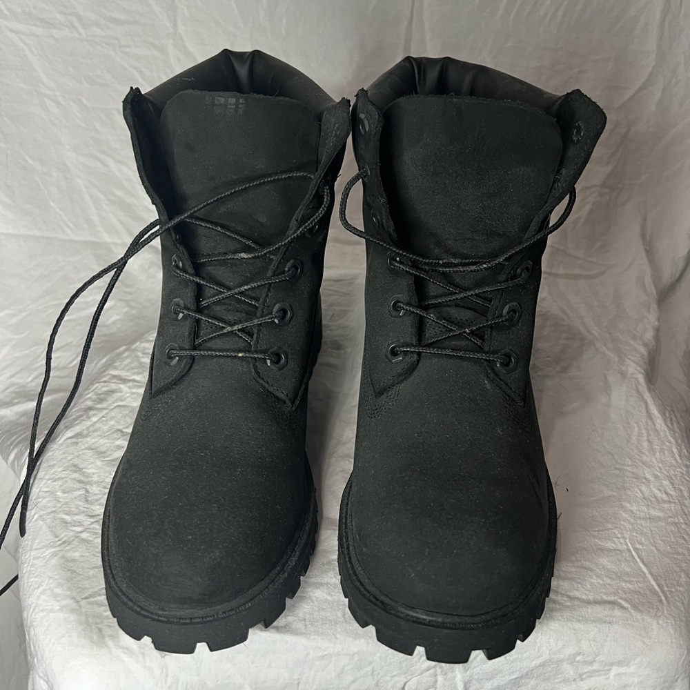 Black Timberland boots
